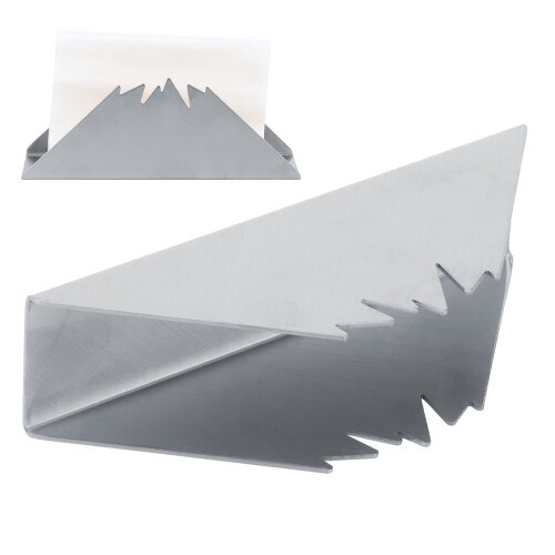 Porte-serviettes triangulaire argenté 16,9x6,5x4,5cm 2