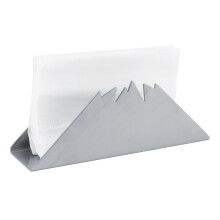 Porte-serviettes triangulaire argenté 16,9x6,5x4,5cm