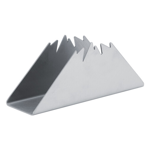 Porte-serviettes triangulaire argenté 16,9x6,5x4,5cm 1