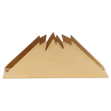 Porte-serviettes triangulaire doré 6,7 x 2,6 x 1,8 po 9,3 oz