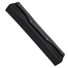 Custodia per flauto 45x6,5x13 cm, nera, con alloggiamento per tracolla del flauto