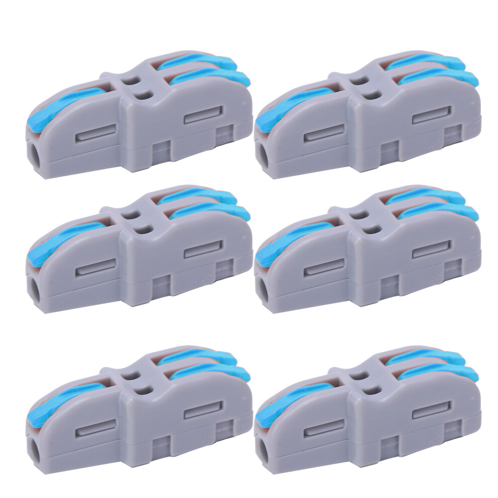 20Pcs Quick Terminal Block 1 in 2 out Wire Connector TShape PushType Wiring Splitter SPLF12A(Blue )-image-OPC-PHW2G6F-NEW