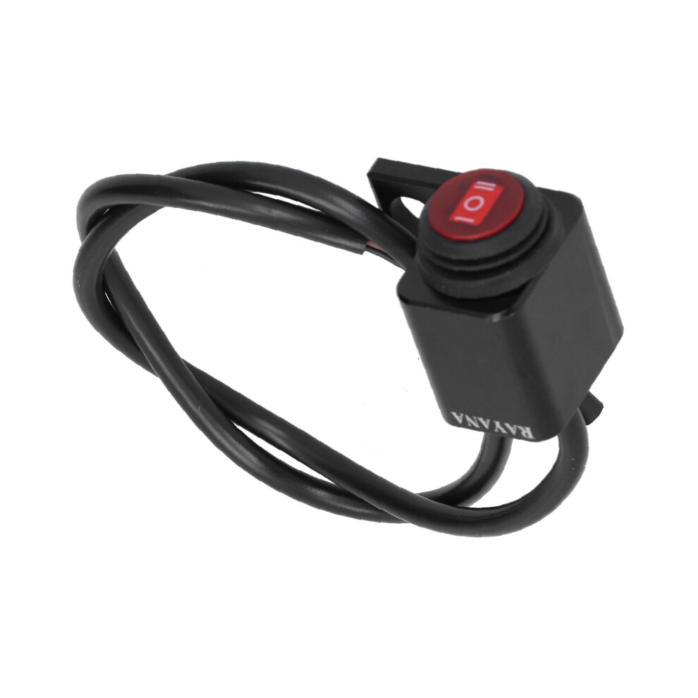 Waterproof Handlebar Switch Headlight Fog Lamp Onoffon Button For Motorcycle Atv With 0.4In Mounting Hole(Right Side ) 8781322931495