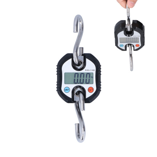 Mini pèse-grue C100 Noir 150 kg affichage double