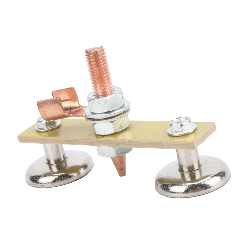 Welding Magnet Head Iron Insulation Board Double Ground Connector Spotter Tool 4Mm 7671322931667