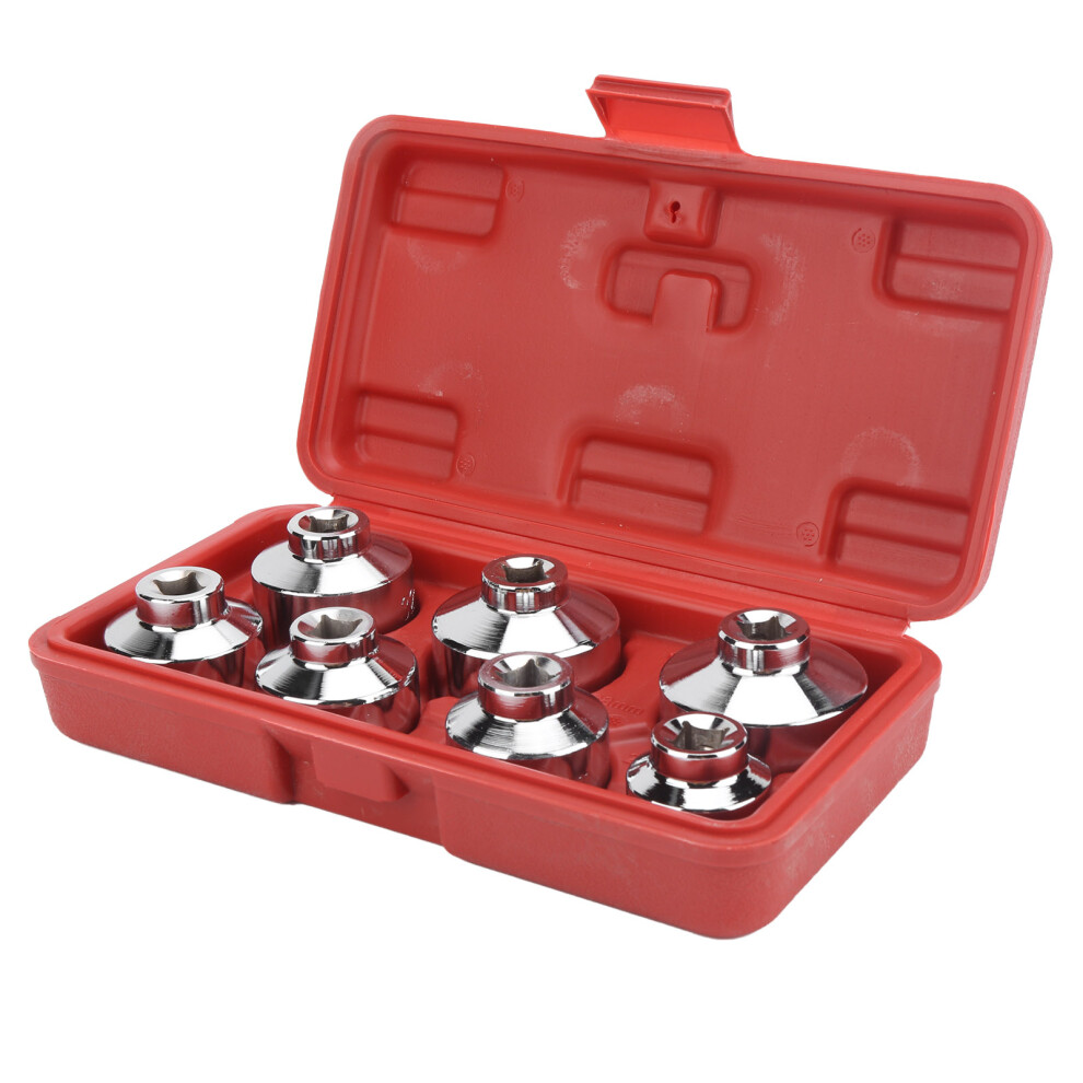 7Pcs/Set Oil Filter Wrench 24 27 29 30 32 36 38Mm Universal For Vehicles With Newer Paper Cartridge Housing Design 9451322932165