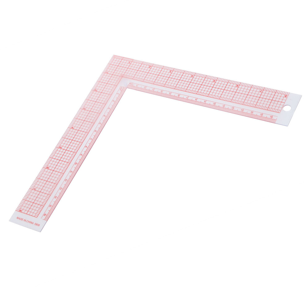 Square Ruler Lshaped Right Angle Scale Pmma Pvc Measurement Tailor Drawing Diy Craft Tool 9431322931863