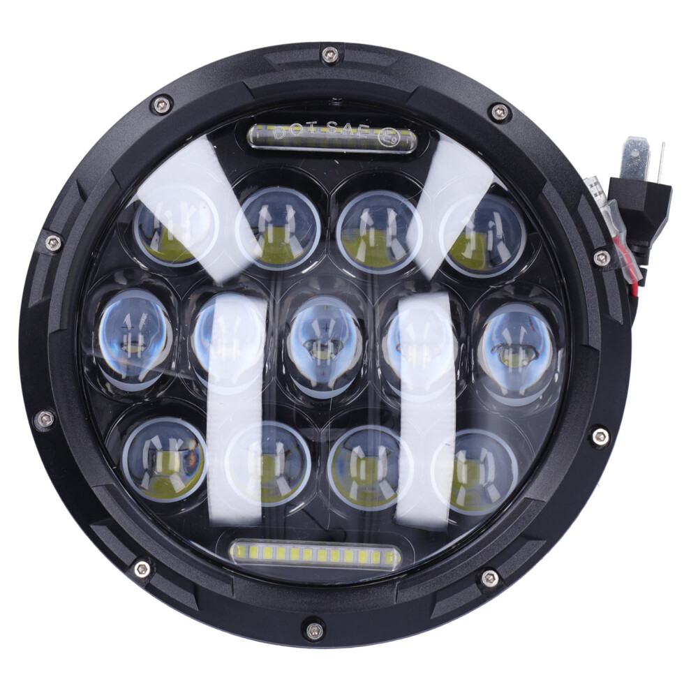 7In 12V Led Motorcycle Headlight 6000K 3000Lm Waterproof Headlamp Universal 8741322932076