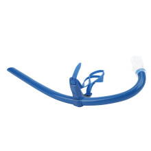 Schwimmvorderer Schnorchel mit Silikonmundstück, Blau, 2x2 cm