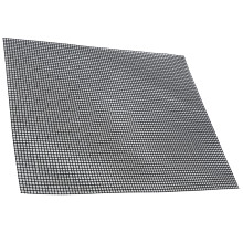 Food Grade NonStick Grid Sheet Multifunctional Barbecue Grid Mat for Barbecue Outdoor(Black 36x42cm )