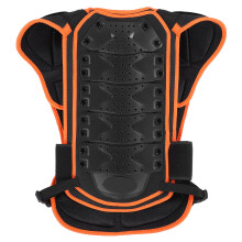 Kinder Reit-Chestguard Weste Orange Schwarz Verstellbar L