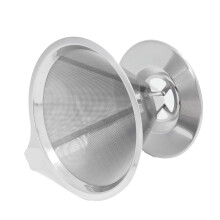 Entonnoir-filtre pour café filtre argenté en acier inoxydable 304 Ø108.5cm