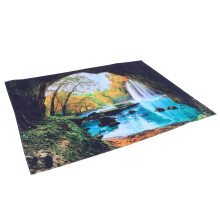 Motif paysage de grotte et de rivière 200x150cm Couleur affichée