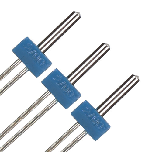 3 pezzi di spilli a doppia punta - acciaio inossidabile, 2/3/4mm 2