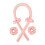 Ensemble de bigoudis en mousse 3x100cm rose/bleu 14