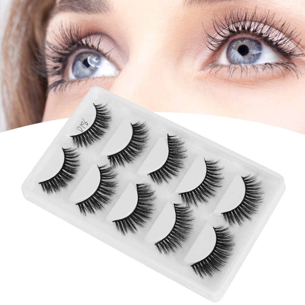 5 Pairs Thick Dense False Lashes Three dimensional Long Curly False Eyelashes Makeup Tool(D18 )