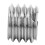 10 pièces d'inserts filetés 303SS M6/M8, 6.0mm, argent 10