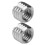 10 pièces d'inserts filetés 303SS M6/M8, 6.0mm, argent 12