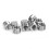 10 pièces d'inserts filetés 303SS M6/M8, 6.0mm, argent 16
