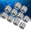 10 pièces d'inserts filetés 303SS M6/M8, 6.0mm, argent 1