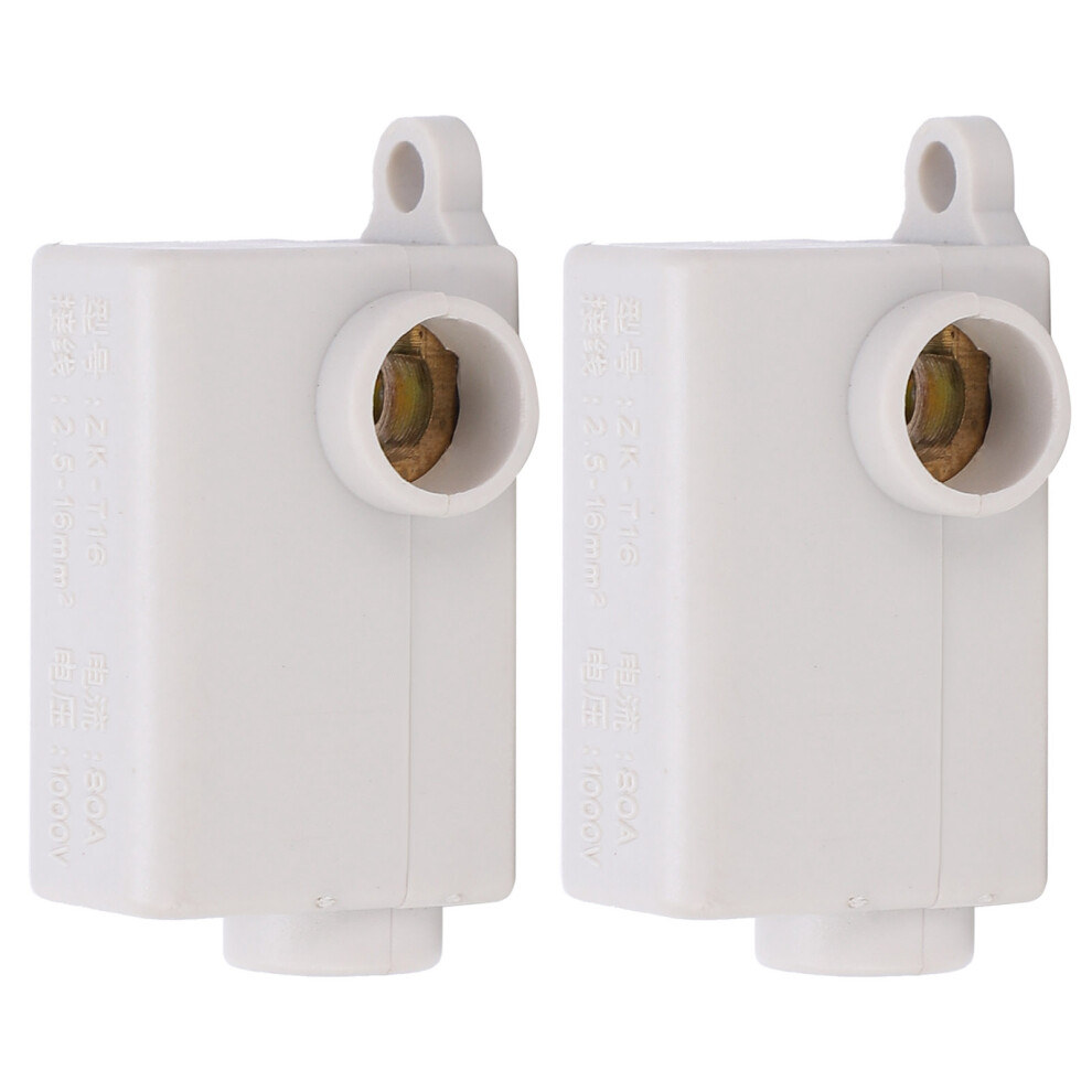 2Pcs Inline Junction Connector Box T-Type Terminals Cable Wire Electrical Joiner Zk-T16 7891322941408