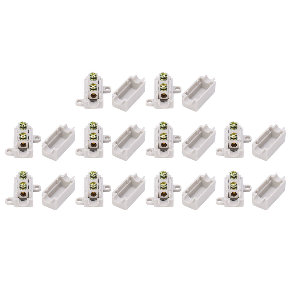 10Pcs Inline Junction Connector Box Ttype Cable Wire Electrical Joiner Zk-1106 400V 60A 9411322941291
