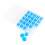 Bobine vuote in plastica blu, 25 pezzi, set confezionato 15