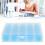 Bobine vuote in plastica blu, 25 pezzi, set confezionato 16