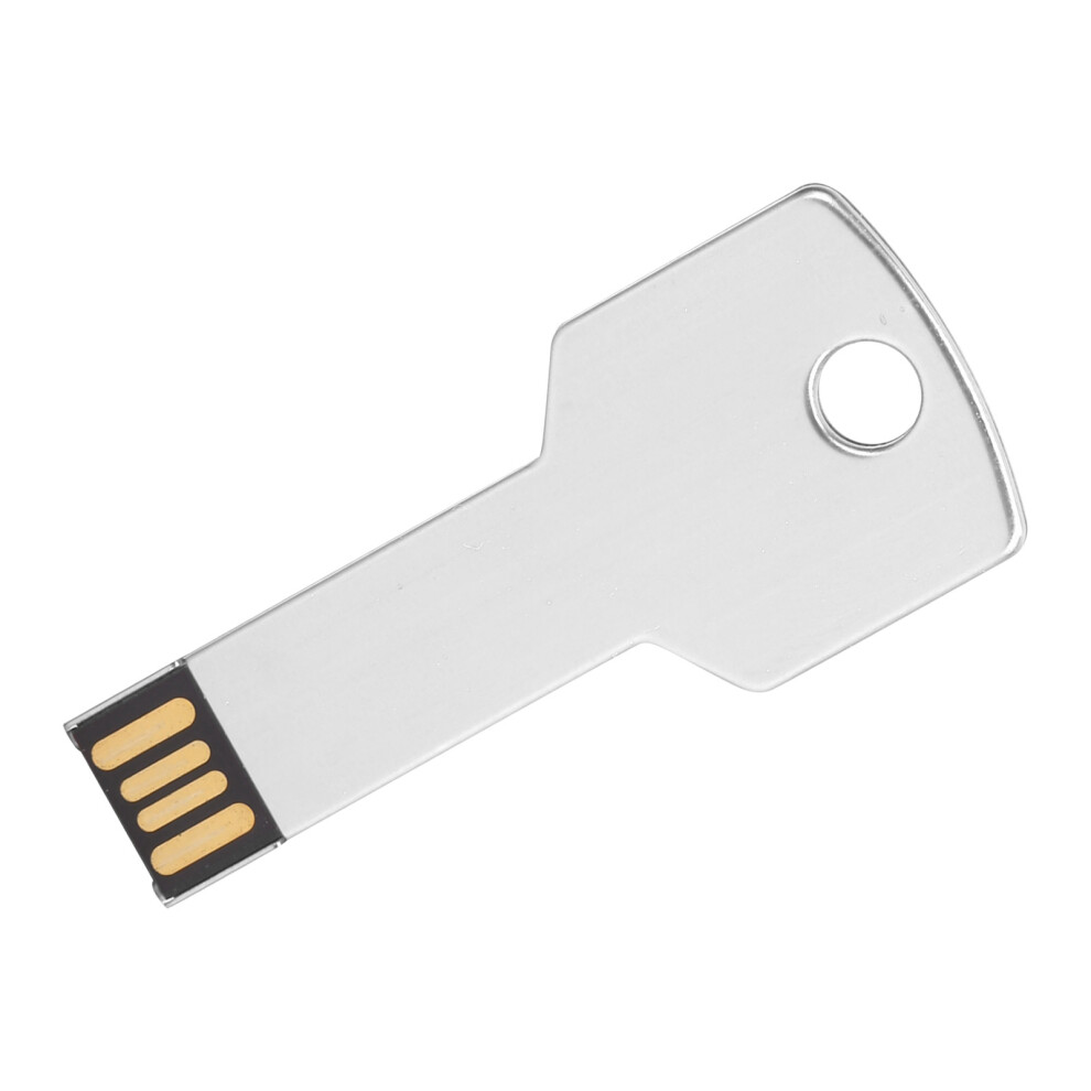 Key Shape Usb Flash Drive Usb Memory Disc Usb Flash Drive For Computer Use 64Gb Silver 5081322943652