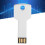 Clé USB en forme de clé 8 Go aluminium argenté PC 16