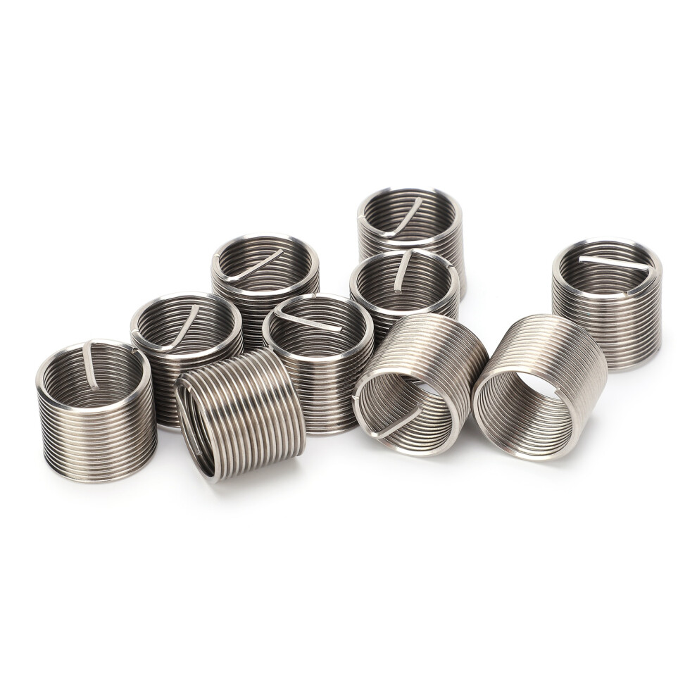 10Pcs Wire Thread Insert Repair Reducer Nut Set Threaded Conversion Fastener M18x1.5x1.5d 8491322944271