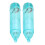 4 pezzi LED luce per esca 5,7x1,8 cm blu 480 mAh 10