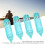 4 pezzi LED luce per esca 5,7x1,8 cm blu 480 mAh 6