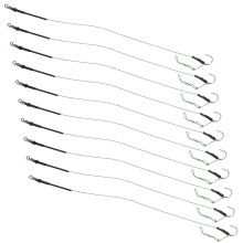 Rig a capelli per carpa No. 9, 34,0 g, ganci in metallo, 10 pezzi, come mostrato.