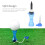 Set di tee da golf - Porta riutilizzabile, Blu 15,0 g 10