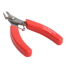 1 pezzo tronchesina per fili in acciaio inossidabile, lunghezza 11 cm, rossa