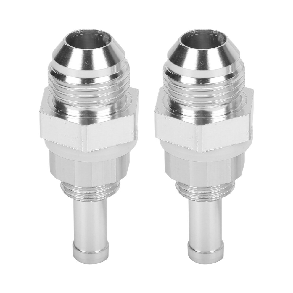 2Pcs An8â3/8 Hose Barb Adapter Aluminum Fuel Pump Tank Fitting For Rubber Plastic Nylon Fuel Lines 3101322948050