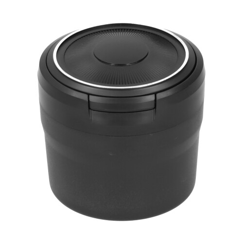 Edelstahl-Auto-Aschenbecher mit blauer LED-Leuchte, 76,8 mm 2