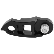 Gancio deragliatore posteriore in alluminio nero 6x2cm 20-22T