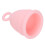 Rosa Silikon-Menstruationstasse 30 ml Wiederverwendbar Bequem, Größe L 3