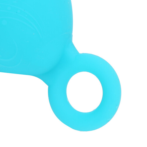 Blauer Silikon-Menstruationsbecher, wiederverwendbar, weich & elastisch, Größe L 2