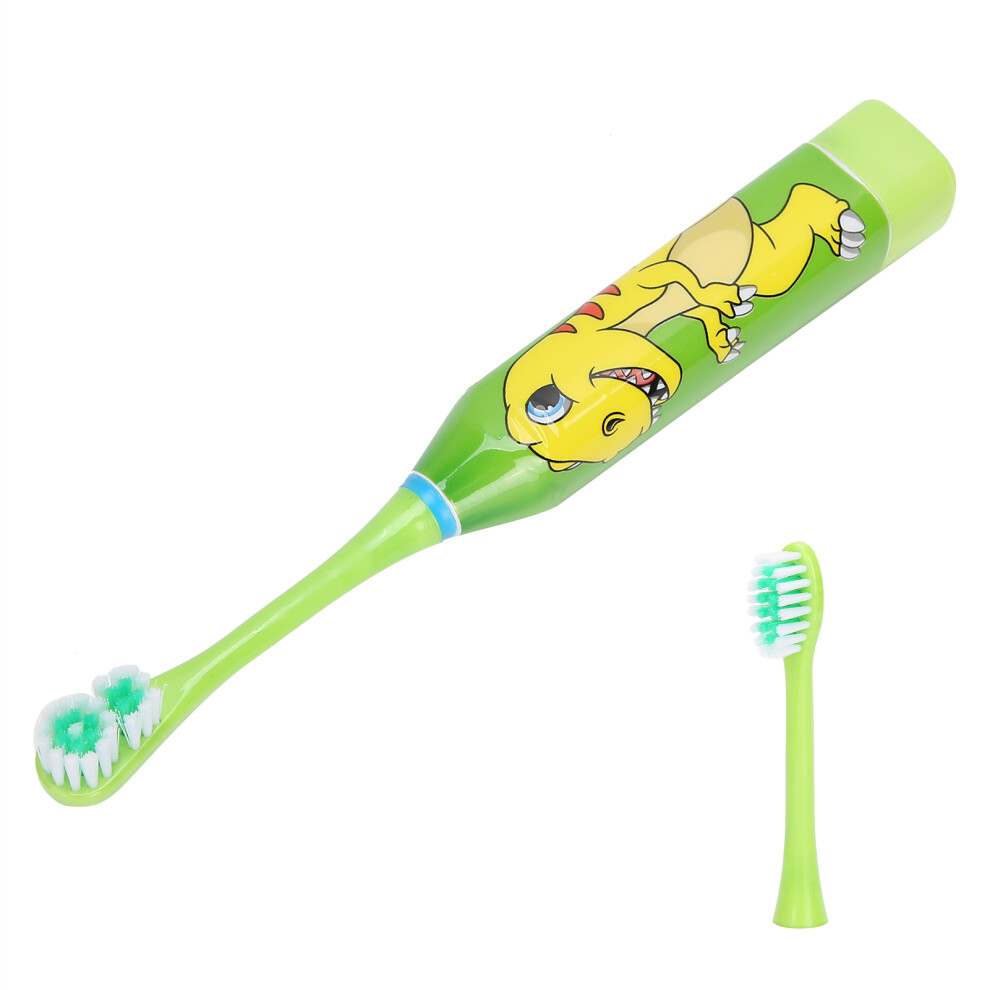 Children Electric Toothbrush Lovely Cartoon Pattern Teeth Cleaning Toothbrush for Oral CareLight Green-image-OPC-PHW2HRV-NEW