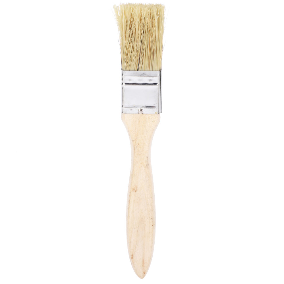 20Pcs Paint Brush Artificial Fur Flat Wood Handle Brush Kit For Grilling Or Cleaning 25Mm 5041322950395