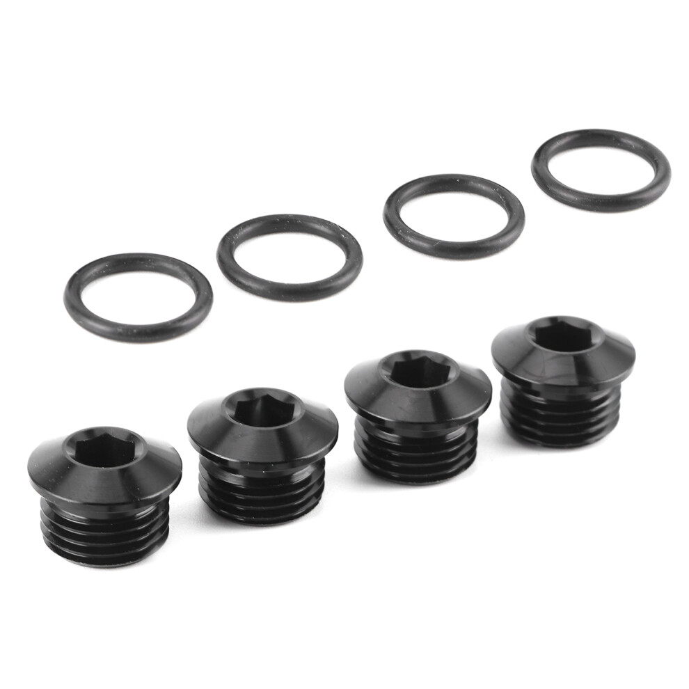 6An Male Hex Head Socket With Oring Kit Orb Port Plug Aluminium Alloy Anodizing Black 9461322949995