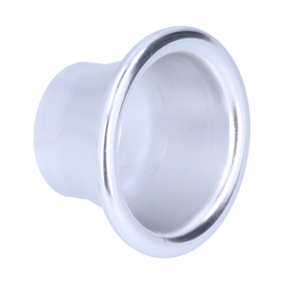2.6In Cold Air Intake Turbo Horn Velocity Stack Adapter Cnc Aluminum Car Modification Part Silver 4631322950184