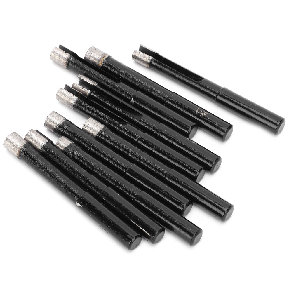 10Pcs Diamond Drill Bit Ceramic Tile Marble Granite Core Hole Saw Opener Cutter Hardware 8Mm 4671322954539