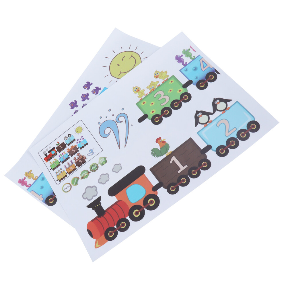 Cartoon Animal Wall Stickers Removable Wall Decals for Kids Nursery Bedroom Living Room Decor