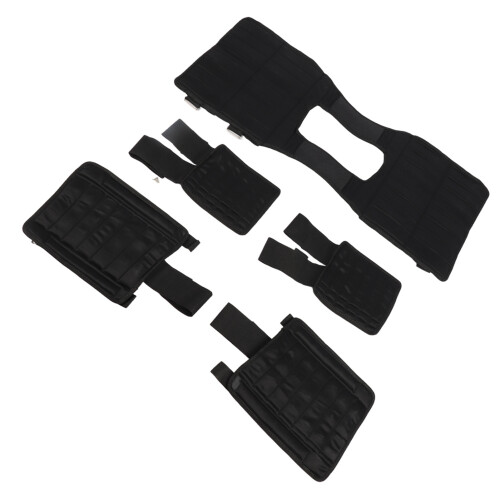 Empty Weighted Vest Set Breathable Mesh Fabric Exercise Loading Cloth with Empty Leg Weighted and Empty Arm Weighted 2