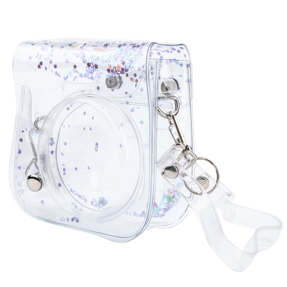 Transparent Mini Camera Bag Pvc Case With Shoulder Strap For Fujifilm Instax Mini 11/9/8Purple 4221322956639