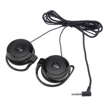 S520 Casque d'écoute à crochet, 3,5 mm, 120 cm, 30 mm, Noir